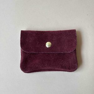 Portemonnee Blush | 100% suede bordeaux